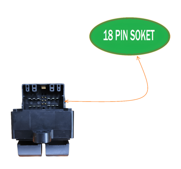 POWER WINDOW SWITCH FOR IGNIS 18 PIN 4 DOOR - Image 2