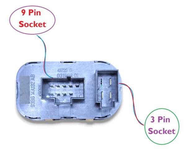 Power Window Switch, Front Right for Ford Ikon 1st and 2nd Gen Model, 9+3 Pin Socket - Image 3