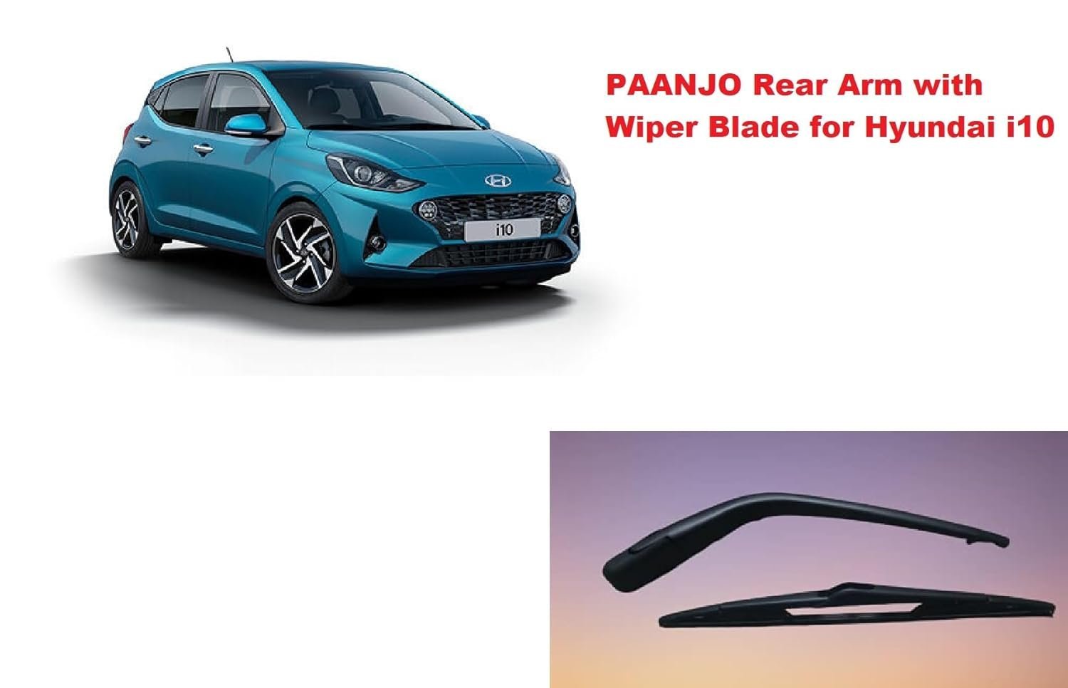Paanjo Rear Arm with Wiper Blade for Hyundai i10 - Image 3