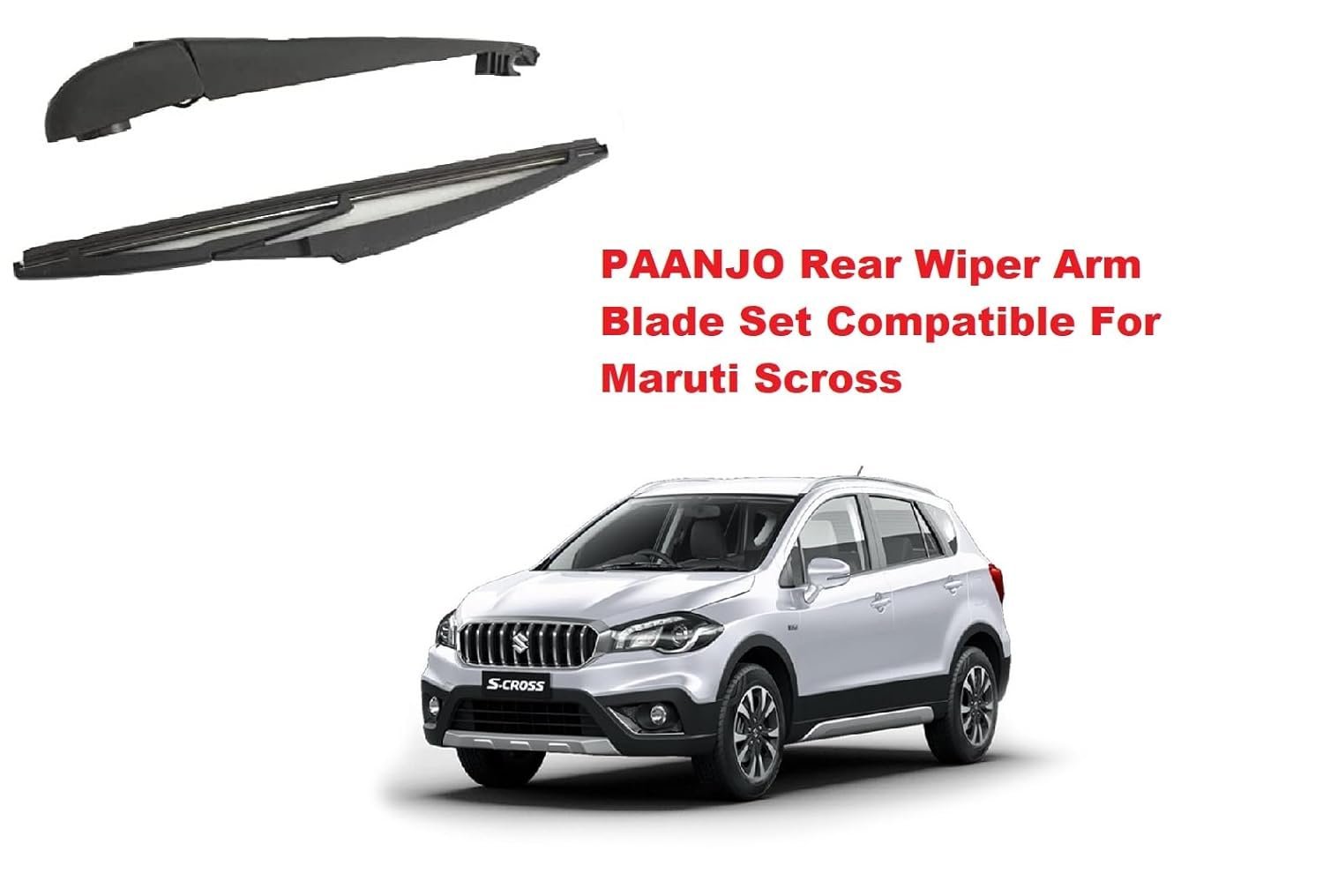 Paanjo Rear Wiper Arm Blade Set Compatible With Maruti Scross - Image 3