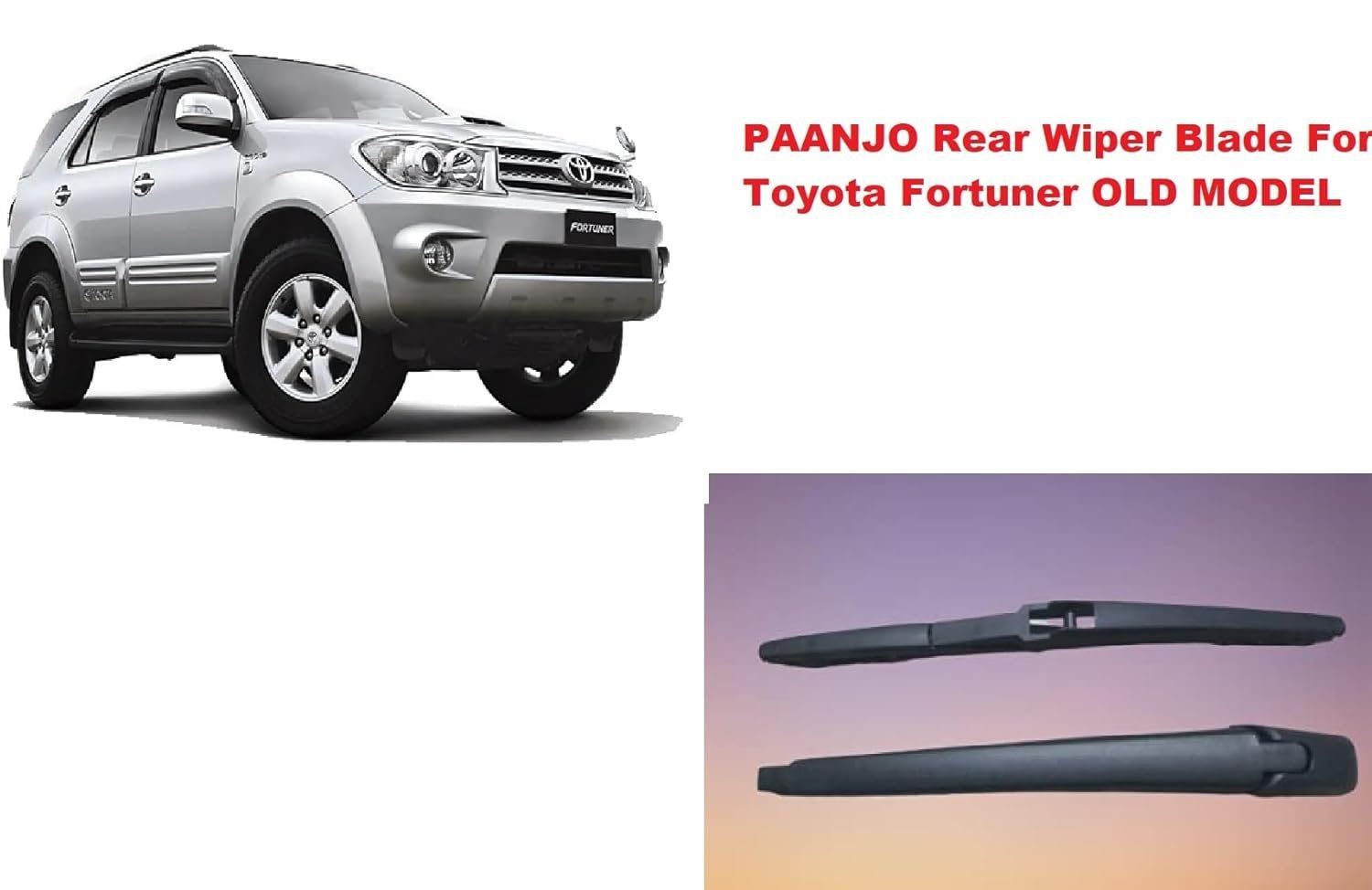 Paanjo Rear Wiper Blade For Toyota Fortuner OLD MODEL - Image 4