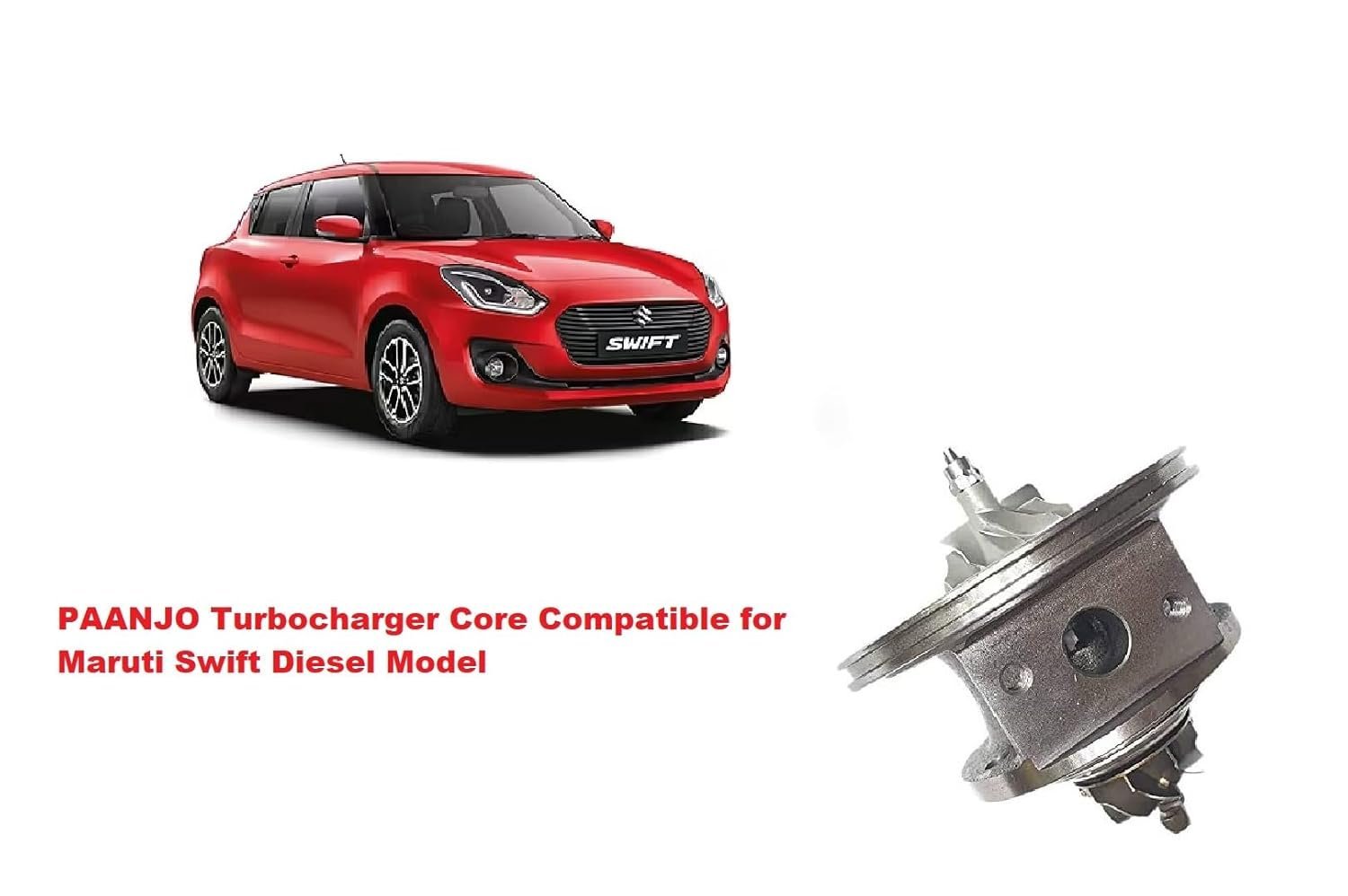 Paanjo Turbocharger Core for Maruti Swift Diesel Model - Image 5